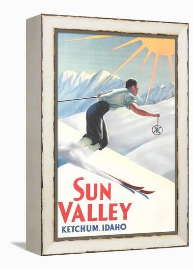 Sun Valley Travel Poster-null-Framed Stretched Canvas