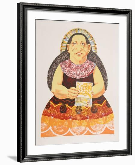 Sun Woman from the Limestoned Portfolio-Dennis Geden-Framed Limited Edition