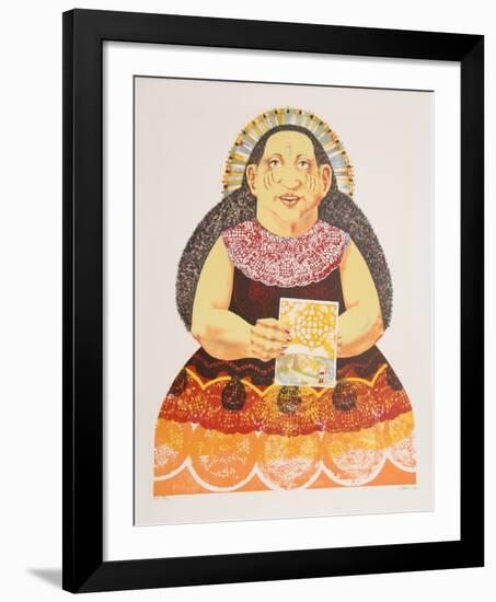 Sun Woman from the Limestoned Portfolio-Dennis Geden-Framed Limited Edition