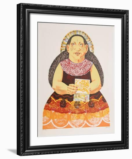 Sun Woman from the Limestoned Portfolio-Dennis Geden-Framed Limited Edition