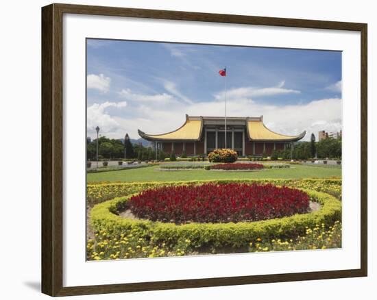 Sun Yat Sen Memorial Hall, Taipei, Taiwan, Asia-Ian Trower-Framed Photographic Print