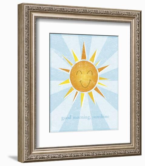 Sun-John W^ Golden-Framed Art Print