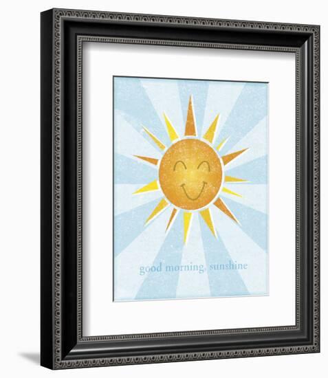 Sun-John W^ Golden-Framed Art Print