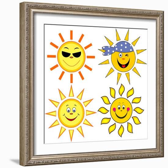 Sun.-nuraschka-Framed Art Print