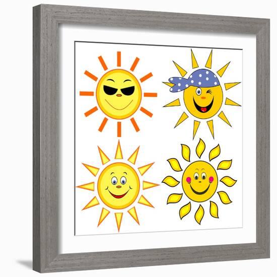 Sun.-nuraschka-Framed Art Print