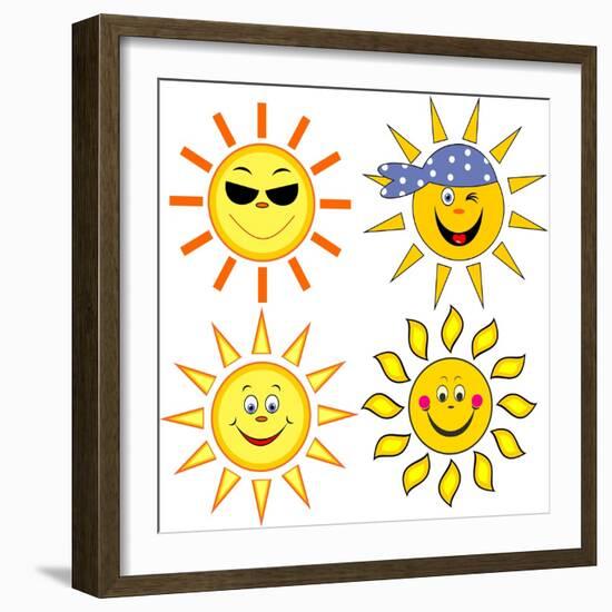 Sun.-nuraschka-Framed Art Print