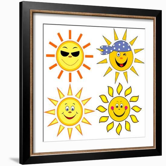 Sun.-nuraschka-Framed Art Print