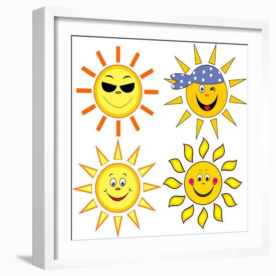 Sun.-nuraschka-Framed Art Print