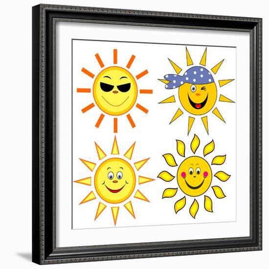 Sun.-nuraschka-Framed Art Print