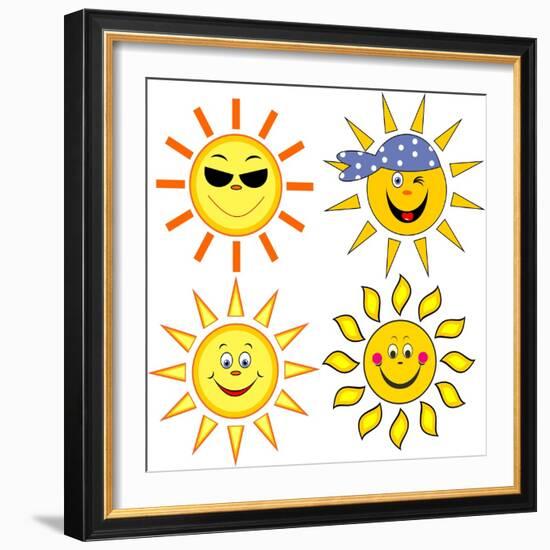 Sun.-nuraschka-Framed Art Print