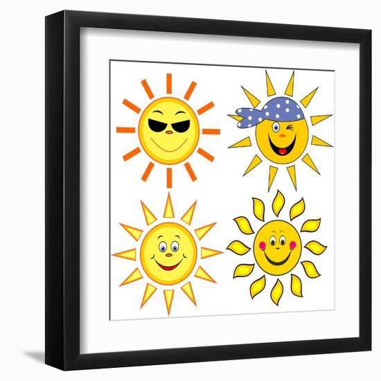 Sun.-nuraschka-Framed Art Print