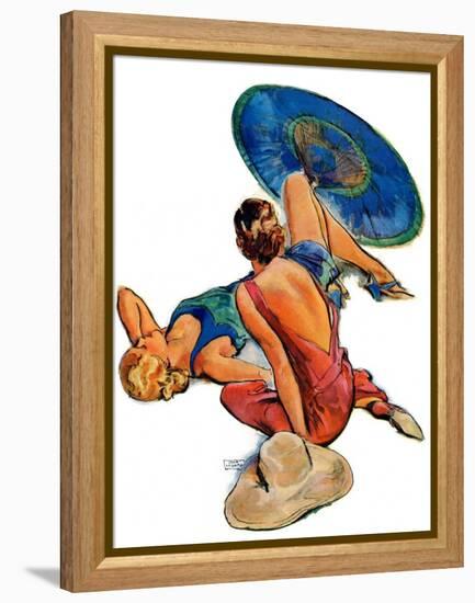 "Sunbathers,"July 5, 1930-John LaGatta-Framed Premier Image Canvas