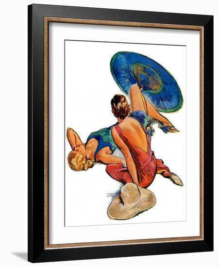 "Sunbathers,"July 5, 1930-John LaGatta-Framed Giclee Print