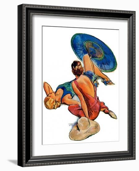 "Sunbathers,"July 5, 1930-John LaGatta-Framed Giclee Print