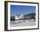 Sunbathers on Beach Near the Pier, Mondello, Palermo, Sicily, Italy, Europe-Martin Child-Framed Photographic Print