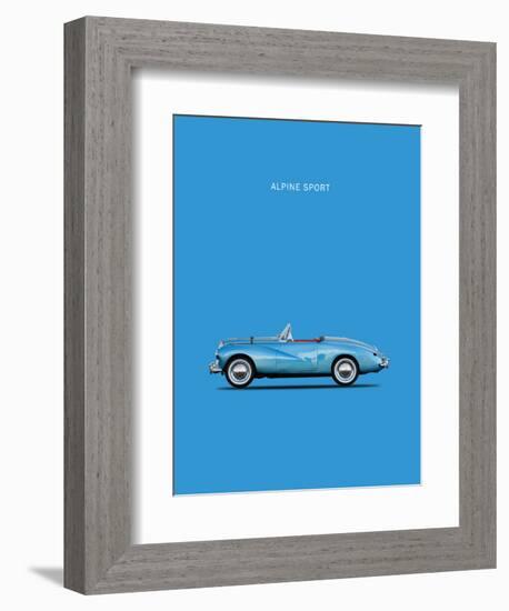 Sunbeam Alpine Sport 53-Mark Rogan-Framed Art Print