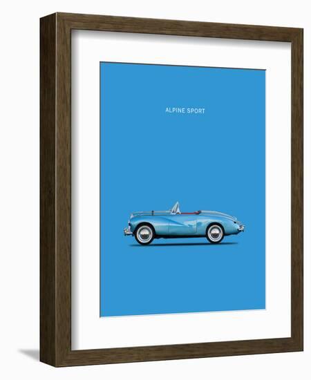 Sunbeam Alpine Sport 53-Mark Rogan-Framed Art Print