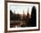 Sunbeam and Trees Reflecting in Lake, Mount Rainier National Park, Washington, USA-Adam Jones-Framed Photographic Print