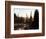 Sunbeam and Trees Reflecting in Lake, Mount Rainier National Park, Washington, USA-Adam Jones-Framed Photographic Print