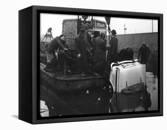 Sunbeam Rapier Car Accident, Kilnhurst, South Yorkshire, 1964-Michael Walters-Framed Premier Image Canvas