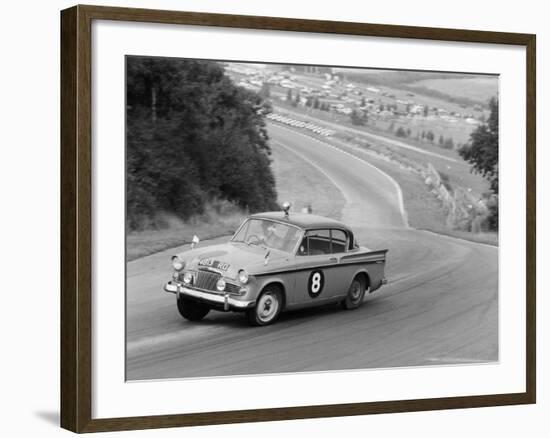 Sunbeam Rapier Racing at Brands Hatch, Kent, 1961-null-Framed Photographic Print