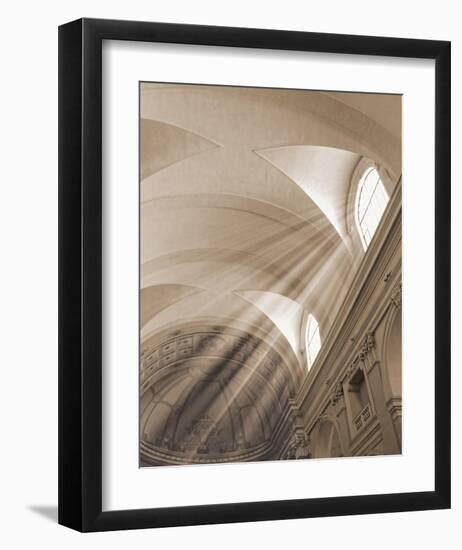 Sunbeamed Cathedral-null-Framed Art Print