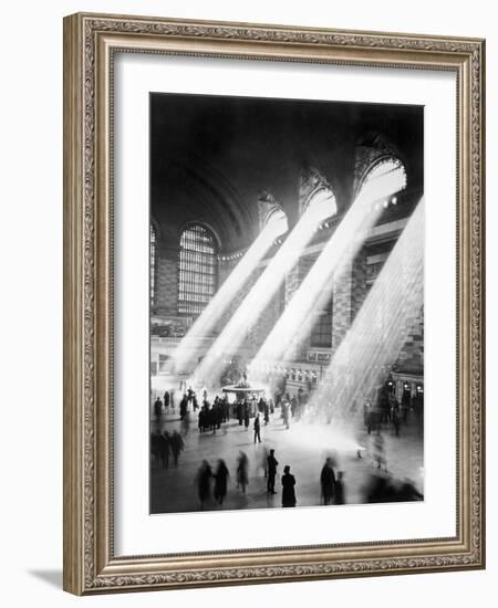 Sunbeams in Grand Central Station--Framed Photographic Print