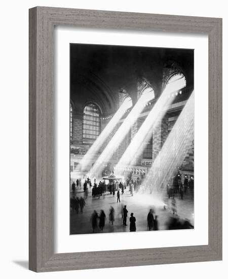 Sunbeams in Grand Central Station-null-Framed Photographic Print