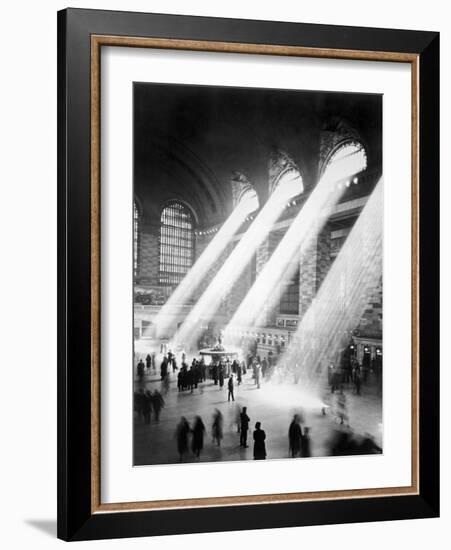 Sunbeams in Grand Central Station-null-Framed Photographic Print