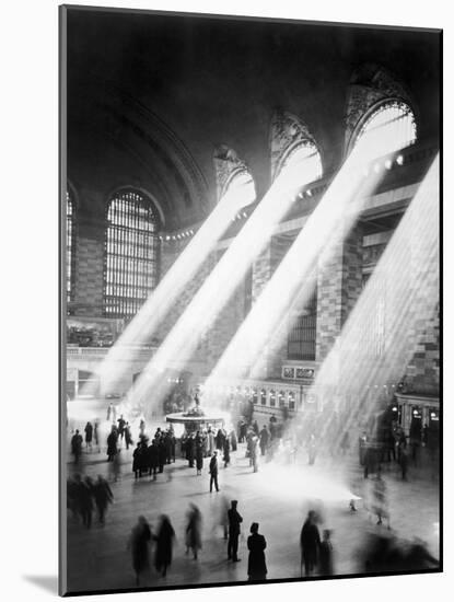 Sunbeams in Grand Central Station-null-Mounted Photographic Print