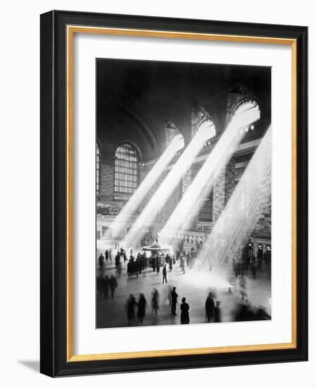 Sunbeams in Grand Central Station-null-Framed Photographic Print