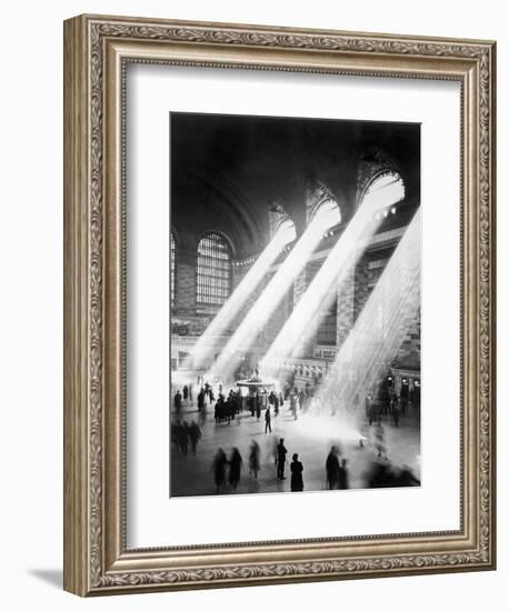 Sunbeams in Grand Central Station--Framed Photographic Print