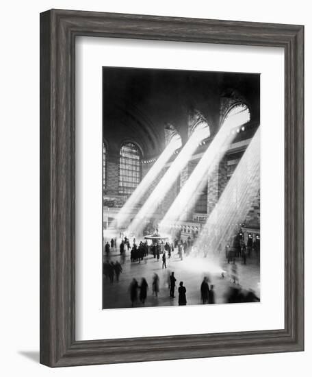 Sunbeams in Grand Central Station--Framed Photographic Print