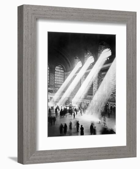 Sunbeams in Grand Central Station-null-Framed Photographic Print