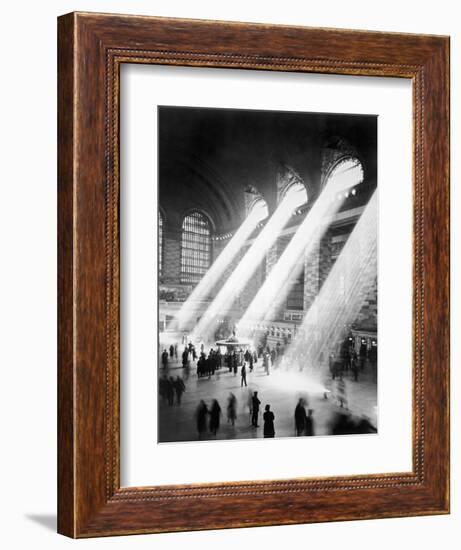 Sunbeams in Grand Central Station--Framed Photographic Print