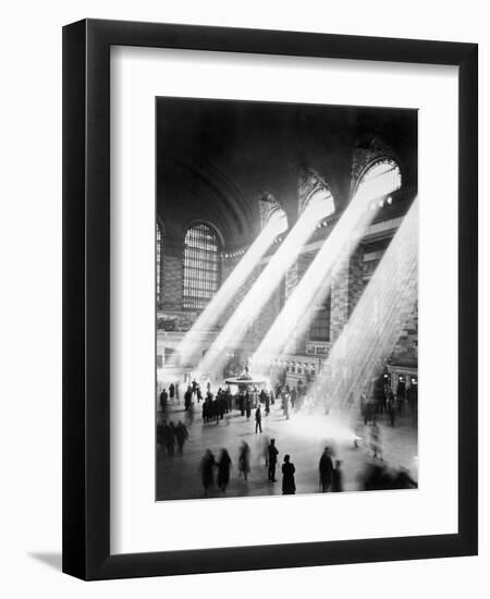 Sunbeams in Grand Central Station-null-Framed Photographic Print