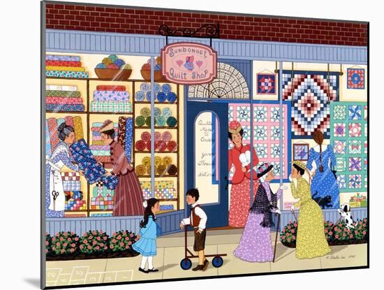 Sunbonnet Quilt Shop-Sheila Lee-Mounted Giclee Print