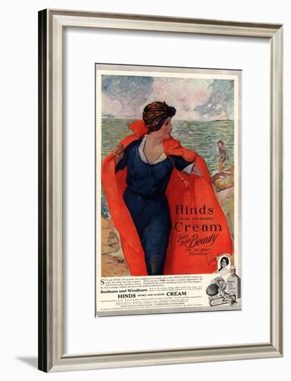 Sunburn Windburn Hinds Cream Skin Care Skincare, UK, 1920-null-Framed Giclee Print