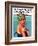 "Sunburned Sunbather," Saturday Evening Post Cover, July 6, 1929-Penrhyn Stanlaws-Framed Giclee Print