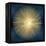 Sunburst Gold on Blue I-Abby Young-Framed Stretched Canvas