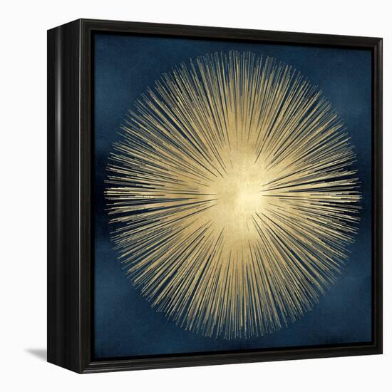 Sunburst Gold on Blue I-Abby Young-Framed Stretched Canvas