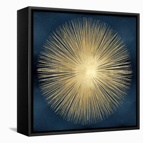 Sunburst Gold on Blue I-Abby Young-Framed Stretched Canvas