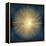 Sunburst Gold on Blue I-Abby Young-Framed Stretched Canvas