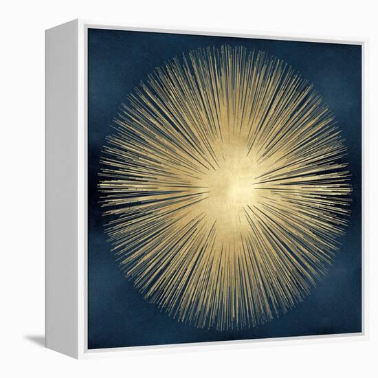 Sunburst Gold on Blue I-Abby Young-Framed Stretched Canvas