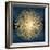 Sunburst Gold on Blue I-Abby Young-Framed Art Print