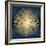 Sunburst Gold on Blue I-Abby Young-Framed Art Print