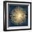 Sunburst Gold on Blue I-Abby Young-Framed Art Print