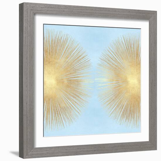 Sunburst Gold on Light Blue II-Abby Young-Framed Art Print