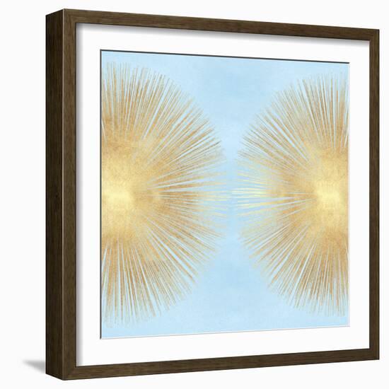 Sunburst Gold on Light Blue II-Abby Young-Framed Art Print