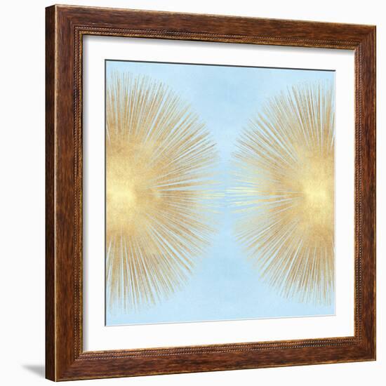 Sunburst Gold on Light Blue II-Abby Young-Framed Art Print